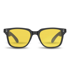 Lunettes Bluetooth noires lumière bleue