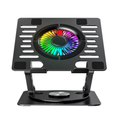 Support PC portable CoolBoox CoolAir RGB 17 pouces noir