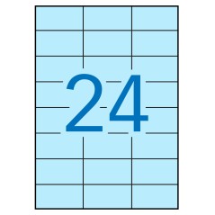 ✅ Apli Étiquettes permanentes bleu pastel 70,0 x 37,0 mm 20 feuilles couleur Azul Claro en stock