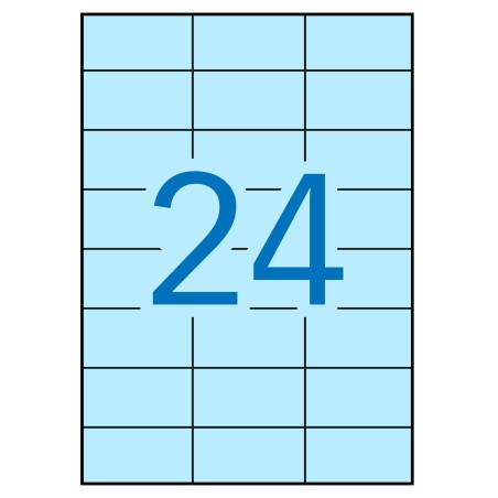 ✅ Apli Étiquettes permanentes bleu pastel 70,0 x 37,0 mm 20 feuilles couleur Azul Claro en stock