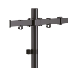 support double moniteur noir articulé