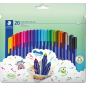 Staedtler Triplus Color 323 Pack de 20 feutres assortis 1 mm
