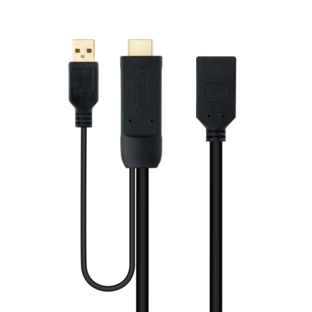 convertisseur HDMI vers DisplayPort noir