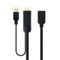 Nanocable Convertisseur HDMI vers DisplayPort 20 cm Noir Nanocable Convertisseur HDMI vers DisplayPort 20 cm Noir