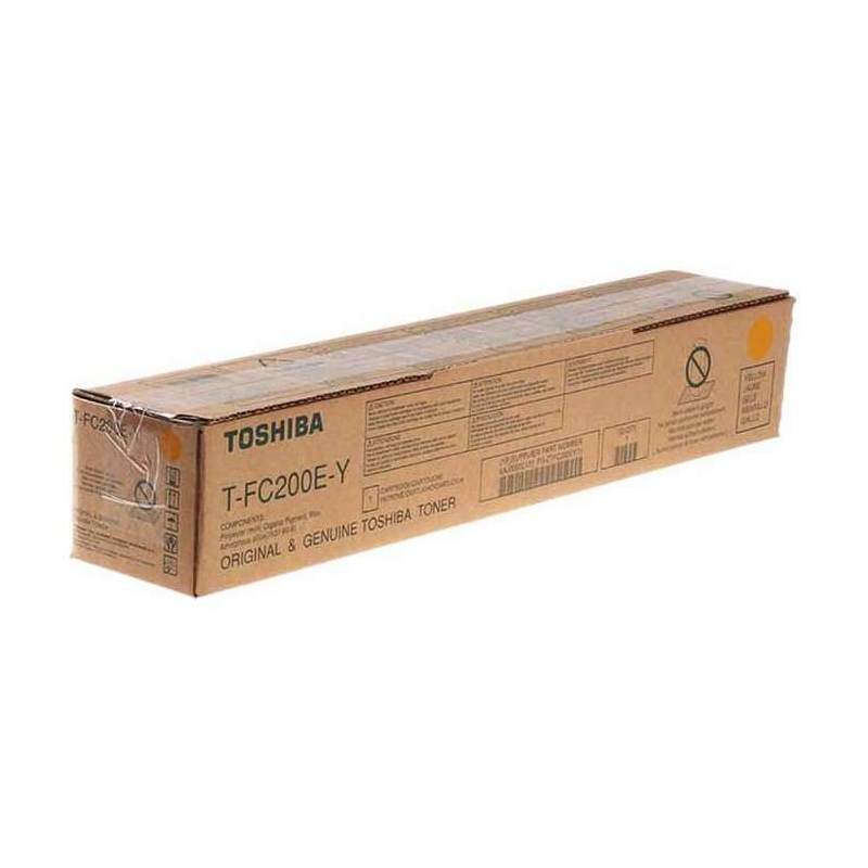 Toshiba T-FC200EY Cartouche de toner jaune d'origine - 6AJ00000262/6AJ00000198/6AJ00000131