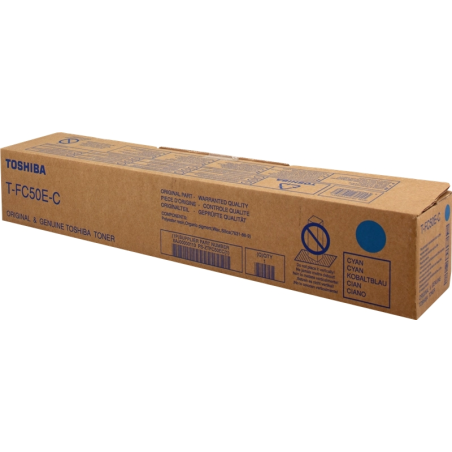 Toshiba T-FC50EC Cartouche de toner cyan d'origine - 6AJ00000113/6AJ00000227/6AJ00000301