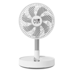 Ventilateur Muvip MV0664 sur pied et table 19cm blanc