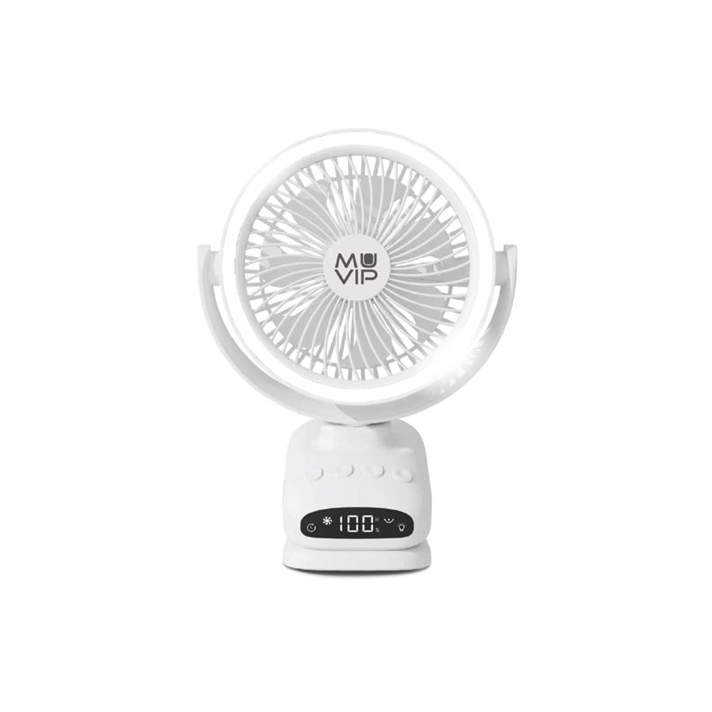 Ventilateur de pince portable Muvip MV0665 6" blanc 5 vitesses Ventilateur de pince portable Muvip MV0665 6" blanc 5 vitesses
