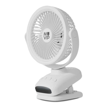 Ventilateur de pince portable Muvip MV0665 6" blanc 5 vitesses