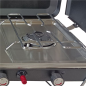 Cuisinière à gaz Muvip MV0666 plancha double brûleur noir Cuisinière à gaz Muvip MV0666 plancha double brûleur noir