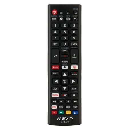télécommande noire Muvip LG