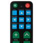 Muvip MV0670 Télécommande Universelle Grandes Touches Noir Muvip MV0670 Télécommande Universelle Grandes Touches Noir