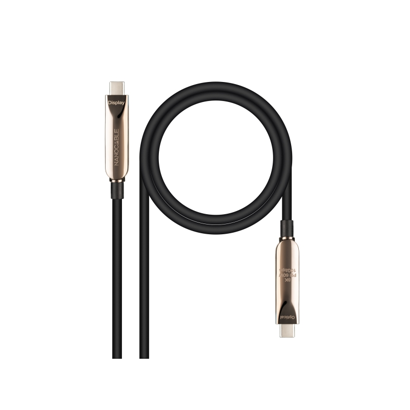 Nanocable Câble USB-C 3.2 Gen2x1 10Gbps 10m Noir Nanocable Câble USB-C 3.2 Gen2x1 10Gbps 10m Noir