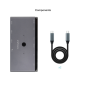 Nanocable Commutateur KVM 2 PC HDMI DisplayPort USB-C Gris