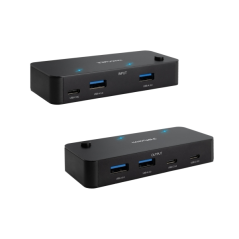 Commutateur USB 3.0 2x USB-A 2x USB-C Noir Nanocable