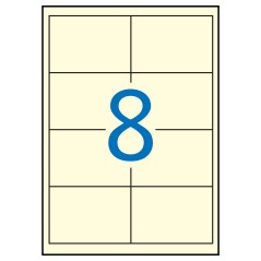 ✅ Apli Permanent Crème Étiquettes 97,0 x 67,7 20 Feuilles couleur Amarillo Claro en stock