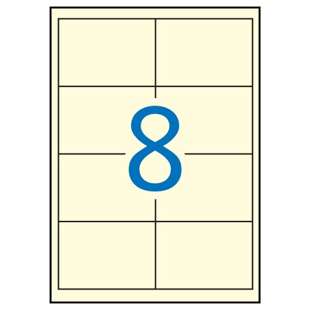 ✅ Apli Permanent Crème Étiquettes 97,0 x 67,7 20 Feuilles couleur Amarillo Claro en stock