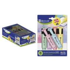 marqueurs pastel fluorescents Bismark x6