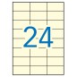 Apli Permanent Crème Étiquettes 70,0 x 37,0 mm 20 Feuilles