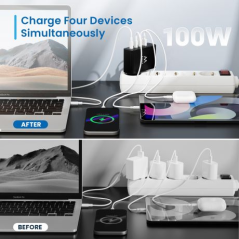 Chargeur mural noir Ewent 100 W