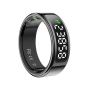 Bague connectée Leotec Kör Mau noire capteur cardiaque étanche Bague connectée Leotec Kör Mau noire capteur cardiaque étanche