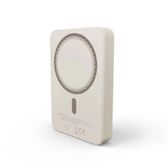 Batterie externe magnétique crème 10000 mAh