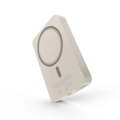 Batterie externe magnétique crème 10000 mAh