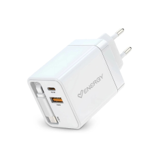 Chargeur GaN 20W USB-C PD USB-A Blanc Energy Sistem