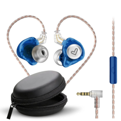 Écouteurs intra-auriculaires bleus