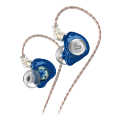 Écouteurs intra auriculaires bleus