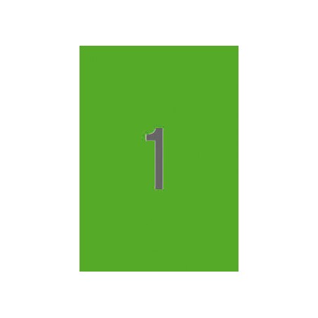 ✅ Apli Étiquettes Vertes Fluorescentes Permanentes 210,0 x 297,0 mm 100 Feuilles couleur Verde Fluorescente en stock