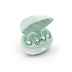 Écouteurs Bluetooth verts sans fil