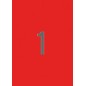 Apli Étiquettes Rouges Fluorescentes Permanentes 210,0 x 297,0 mm 100 Feuilles