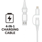 Câble USB-C 4 en 1 Ewent EC1076 2 m Blanc 60W