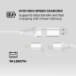 Câble USB-C 4 en 1 Ewent EC1076 2 m Blanc 60W