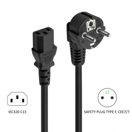 Câble d'alimentation Ewent IEC 320 vers C13 1,5 m noir