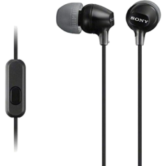 écouteurs intra-auriculaires noirs Sony