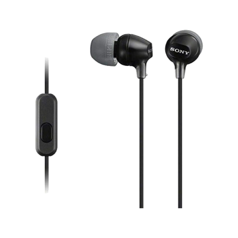 Sony MDR-EX15AP écouteurs intra-auriculaires noirs Sony MDR-EX15AP écouteurs intra-auriculaires noirs