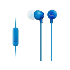 écouteurs intra-auriculaires bleus Sony