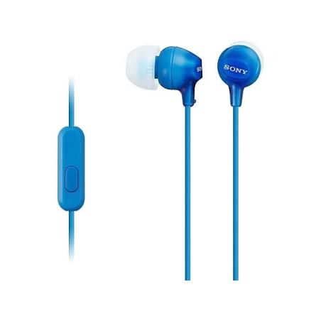 écouteurs intra-auriculaires bleus Sony