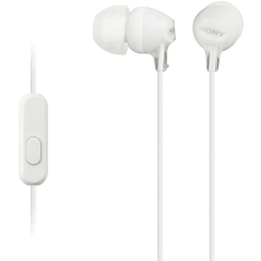 écouteurs intra-auriculaires blancs Sony