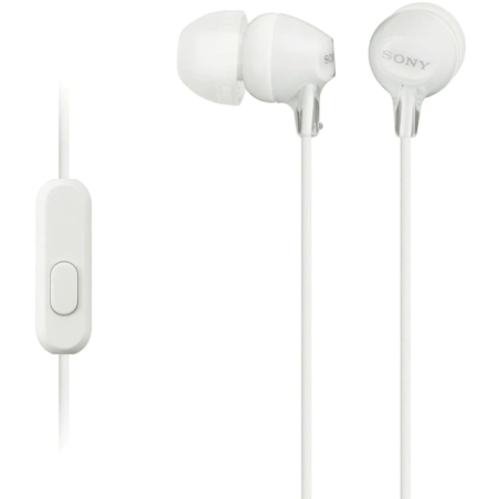 écouteurs intra-auriculaires blancs Sony