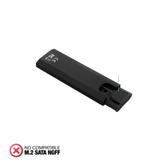 boîtier externe M2 NVMe noir