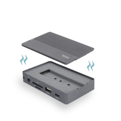 boîtier externe M2 NVMe gris