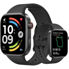 montre connectée noire AMOLED 2,07 pouces