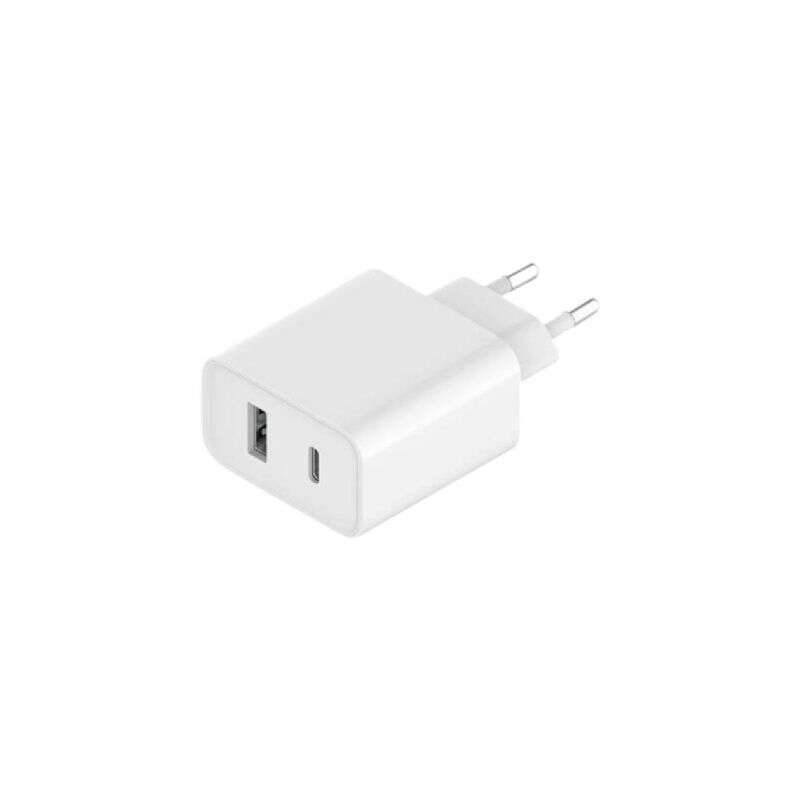 Chargeur mural Xiaomi 33W USB-C USB-A blanc
