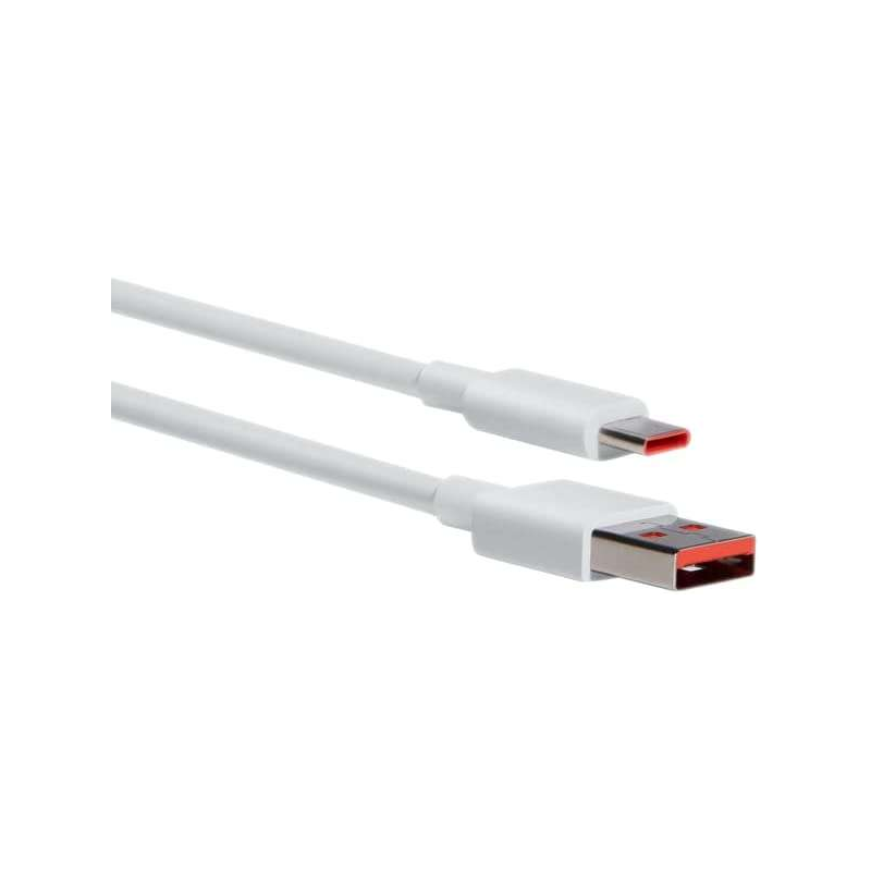 Câble USB-A vers USB-C Xiaomi 6A 1 m Blanc Câble USB-A vers USB-C Xiaomi 6A 1 m Blanc