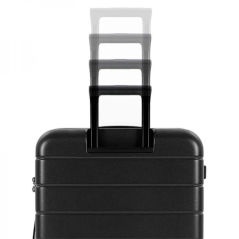 Valise à roulettes noire 80L