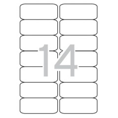 ✅ Apli Étiquettes translucides résistantes aux intempéries 99,1 x 38,1 mm 20 feuilles couleur Transparent en stock