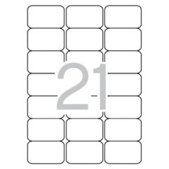 ✅ Apli Étiquettes translucides résistantes aux intempéries 63,5 x 38,1 mm 20 feuilles couleur Transparent en stock